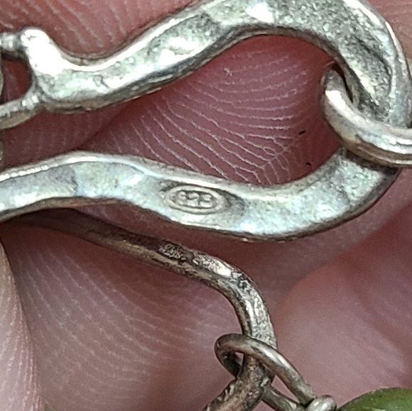 Silpada Sterling Link Necklace With Jade, Citrine, & Smoky Quartz - Retired - Picture 6 of 6